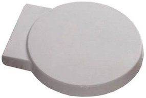 Saqu Rondo toiletbril met deksel 49cm Wit