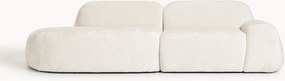Modulaire teddy bouclé chaise Wolke (3-zits)