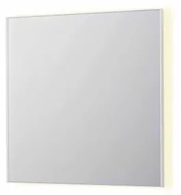 INK SP32 spiegel - 80x4x80cm rechthoek in stalen kader incl indir LED - verwarming - color changing - dimbaar en schakelaar - mat wit 8410041