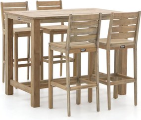 Barset ROUGH | 4 personen | Tuinset teakhout | 5-delig | Kees Smit Tuinmeubelen