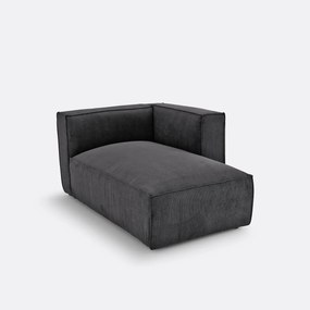 Element voor modulaire bank, in ribfluweel, Seven