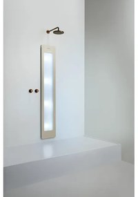 Sunshower Round Plus L infrarood + UV licht inbouw 185x33x10cm full body Sand White L0600-L0106