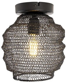 Oosterse plafondlamp zwart - Nidum Bene