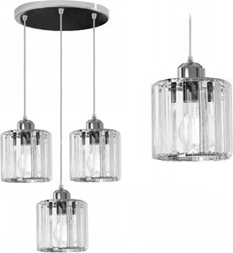 Kristalzilver plafondlamp APP510-3CPR