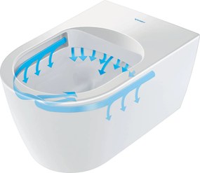 Duravit ME by Starck compact hangtoilet randloos incl. softclose toiletbril met glans wit