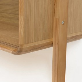 Zuiver Rise Natural Design Wandrek Gebogen Eikenhout - 90x35x180cm.