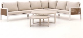 Hoek loungeset Manifesto  | 6 personen | Loungeset Wit | Hoekbank Aluminium | 324x246cm | Kees Smit Tuinmeubelen