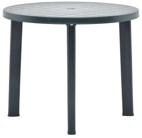 vidaXL Tuintafel 89 cm kunststof groen