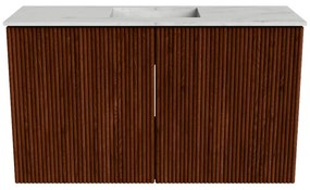 Mondiaz Joya DLux 70cm toiletmeubel ruby met wastafel faye midden zonder kraangat opalo