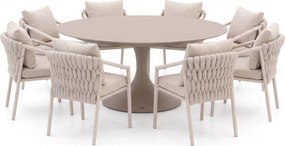 Diningset SUNS | 8 personen | Tuinset sintered stone | 9-delig | Kees Smit Tuinmeubelen
