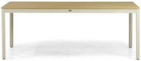 Dining Tuintafel rechthoekig 200 x 103 cm Aluminium Taupe Santika Mind