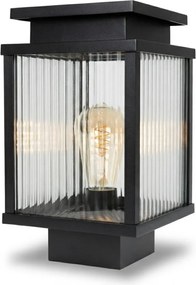 Leicester 2 Sokkellamp Zwart 30cm