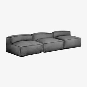Dojans 3-delige Modulaire Bank Gris Granito - Sklum