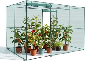 VEVOR plantenbeschermingstent, 2900x1940x1940 mm, plantenbeschermingsnet, deur met ritssluiting, winddicht, plantenkooi/kas voor verhoogde plantenbedden, buiten, tuin, terras en gazon.