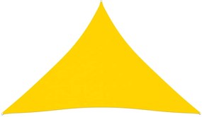 vidaXL Zonnescherm driehoekig 5x7x7 m oxford stof geel
