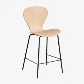 Taburete Hoog Uit ↑65 Cm & Zwart & Polypropyleen Tarwebruin - Sklum