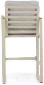 Barstoel Aluminium Taupe-naturel-bruin Lifestyle Garden Furniture Faro