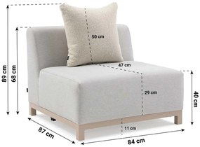 Hoek loungeset 6 personen Outdoor textiel Grijs  De Laan Projects