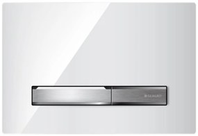 Geberit Sigma 50 bedieningspaneel glans wit/chroom voor Sigma reservoirs 8cm (UP720) en 12cm (UP320)