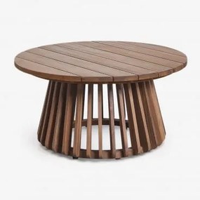 Ronde Tuintafel Ø80 Cm Van Acaciahout Mura Acacia Bruin - Sklum