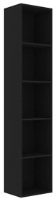 vidaXL Boekenkast 40x30x189 cm spaanplaat zwart