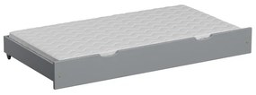 Peuter Grijs Uitschuifbaar eenpersoonsbed met onderschuifbed - Leo voor kinderen Kinderen Peuter Junior 5056231723206 Children's Beds Home, 130x70 voo