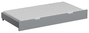 Peuter Grijs Uitschuifbaar eenpersoonsbed met onderschuifbed - Leo voor kinderen Kinderen Peuter Junior 5056231724524 Children's Beds Home, Voor bed v