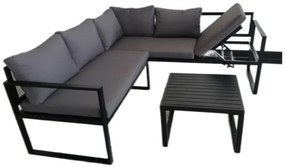 The Outsider Budget Hoek Loungeset - Isabella - Antraciet - Aluminium