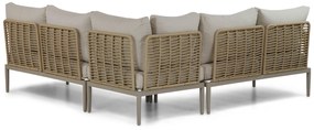 Hoek loungeset  Wicker/Aluminium/Aluminium/wicker Taupe 5 personen Coco Ibiza