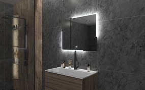 Gliss Design Melite spiegel met LED-verlichting en verwarming 80x70cm