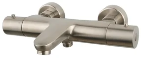 Wiesbaden Caral thermostatische badmengkraan geborsteld staal 29.4931