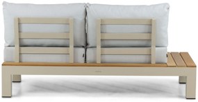 Loungeset 5 personen Aluminium/Teak Taupe Lifestyle Garden Furniture Vittoria