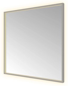 Hotbath &More Square rechthoekige spiegel 80x80cm geborsteld gunmetal PVD