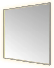 Hotbath &More Square rechthoekige spiegel 80x80cm geborsteld gunmetal PVD