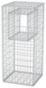 vidaXL Schanskorf paal/plantenbak 50x50x120 cm staal