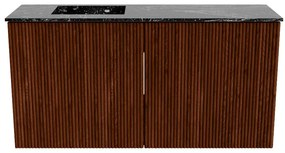 Mondiaz Joya DLux 80cm toiletmeubel ruby met wastafel faye links 1 kraangat lava