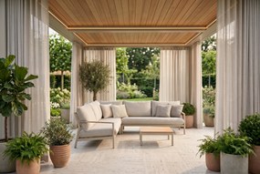 Hoek loungeset  Aluminium Grijs   Coco