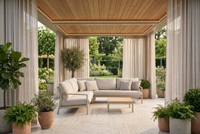 Hoek loungeset  Aluminium Grijs   Coco