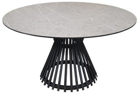 Pasadena low dining tuintafel 140xH69 cm keramisch antraciet