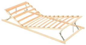 vidaXL Lattenbodem 13 latten verstelbaar hoofd- en voeteinde 90x200 cm