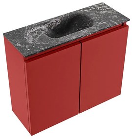 Mondiaz Ture DLux toiletmeubel 60cm fire met wastafel lava midden met kraangat