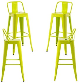 Set 4 Krukken Torix Rugleuning