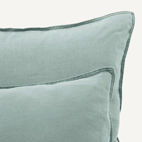 Kussensloop in gewassen hennep, Helm