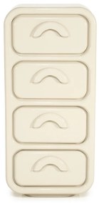 Retro Ladekast Beige - 50x32x108cm.