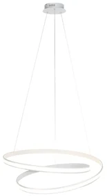 Eettafel / Eetkamer Moderne hanglamp wit 74 cm incl. LED dimbaar - Rowan Modern rond Binnenverlichting Lamp