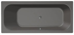 Xenz Aruba Ligbad - 180x80x48 - afvoer Midden - acryl - antraciet 6891-05