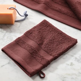 Set van 4 washandjes in gekamd katoen 600g/m2, Kheops