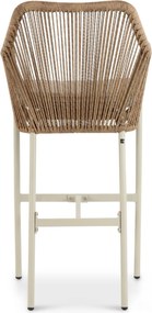 Barstoel Aluminium/rope Taupe-naturel-bruin De Laan Marbella