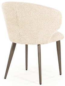 Eleonora Mateo Bruin Potige Eetstoel Beige