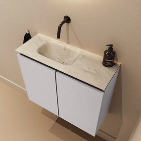 Mondiaz Ture DLux toiletmeubel 60cm cale met wastafel ostra links zonder kraangat